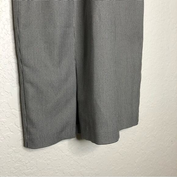 WHBM black twisted collar houndstooth skirt sleeveless sheath dress size 2 NWT - Picture 5 of 15